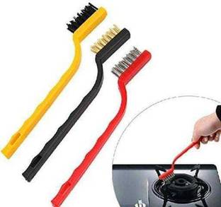 Lipizin Mini Wire Brush Set,Cleaning Tool Kit Handle Scratch Brush