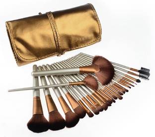 Crazy girl 24 Pcs Professional Series Makeup Brush Set With Leather Pouch