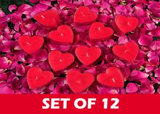 MAGICMOON Heart Shaped Rose Scented Floating Candles For Valentine Day & Special Events Candle