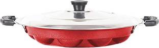 Strobine 3-Layer Non Stick Appam Patra Gabgota Pongal Paniyraim With Lids Standard Idli Maker