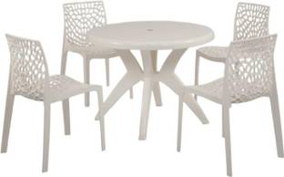 supreme ltd pvt Plastic 4 Seater Dining Set