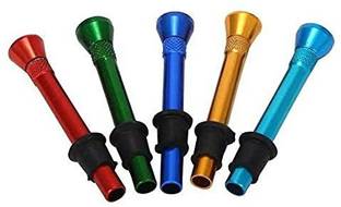 SEPARATE WAY Shooter 8 cm (Pack of 5) Aluminium Outside Fitting Hookah Mouth Tip