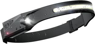 FABSPORTS Rechargeable LED Headlamp with MotionSensor for Outdoors, Waterproof flash light LED Headlamp