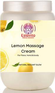 ESTAVITO LEMON All Purpose Cream (For Body Massage | Face Massage | Pedicure | Manicure|