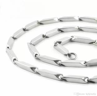 ANORI ANORIValentineStylishFancyPartyLonglatestdesignCasualStyleDailySimplemenboystyle Silver, Platinum, Titanium, Rhodium Plated Sterling Silver, Stainless Steel, Steel Chain
