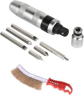 Digital Craft Combo CRV Portable Steel with Hand Brush Impact Screwdriver Set