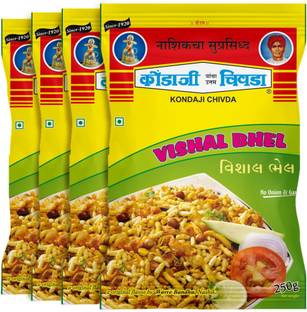 KONDAJI CHIVADA Vishal Bhel|Pack of 4 - 250gm each (Total - 1000gm)