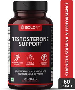 BOLDFIT Testosterone For Men, Testo Booster Power Support Tablets Supplement