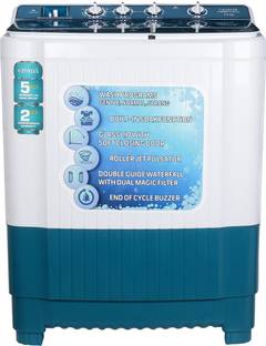 Croma 9 kg Semi Automatic Top Load Washing Machine Blue, White