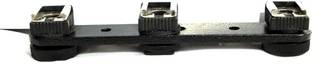 SHOPEE PT-23 Triple Hot Shoe Mount DSLR Plate Microphone LED Video Light Stand Gimbals Custom Flash Bracket