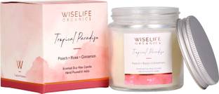 Wiselife Organics Scented Candle, Smokeless Soy Wax (Tropical Paradise) Candle