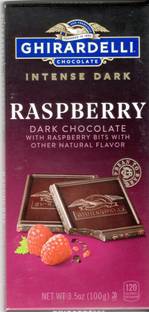 Ghirardelli RASPBERRY DARK CHOCOLATE WITH RASPBERRY BITS WITH OTHER NATURAL FLAVOR Bars