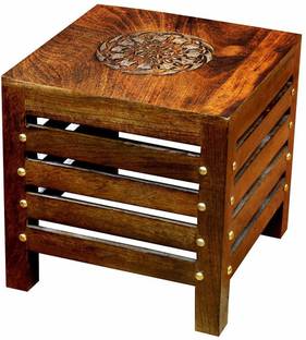 Muqeem Art Palace Wooden Beautiful Handmade Stool | Table | for Office | Home Furniture -1 Engineered Wood Coffee Table
