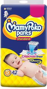 MamyPoko Pants Standard Pant Style Small Size Diapers (42 Count) - S
