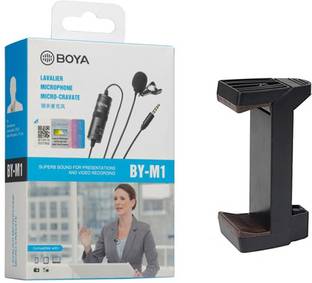 BOYA BY-M1 mount ph100 Omnidirectional Lavalier Condenser Microphone