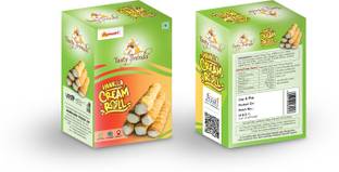 tasty trends VANILLA CREAM ROLL - 06 PCS - PACK OF 4