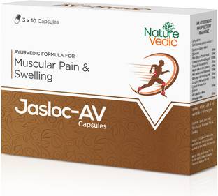 Nature Vedic Jasloc-Av Capsules For Muscular Pain, Joint Pain & Swelling