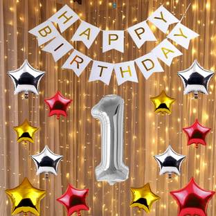 Shopperskart 1st/First Happy Birthday Combo/Pack For Birthday Party Decoration