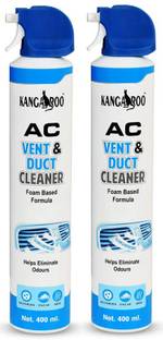 KANGAROO Car AC Vent & Duct Cleaner Odor Neutralizer Spray Form AC Vent & Duct Cleaner 400 ML Each (PACK OF 2) Vehicle Interior Cleaner