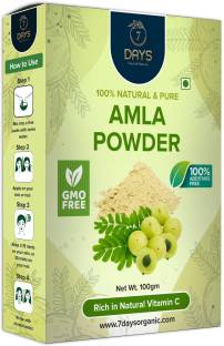 7 Days Natural Organic Amla powder for face skin & hair care
