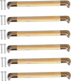 DecorDepo Oval D Brown Antique Finish 4 Inch 6 Pcs Stainless Steel Cabinet/Drawer Handle