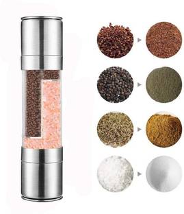 Trendegic Stainless Steel Salt and Pepper Grinder Stainless Steel Traditional Pepper Mill