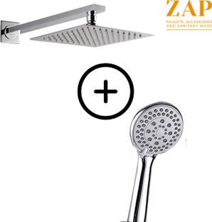 ZAP Combo of 360 degree Circular Overhead Shower & Exotic Series Handheld Shower Set Shower Head