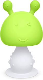 LuvLap Mushroom Silicone Baby Teether, Teething Toys, Infant Rattling Teether, BPA Free Teether