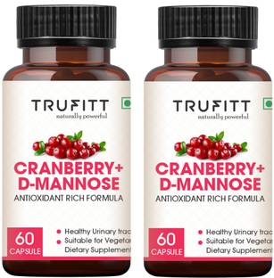 Trufitt Cranberry + D-Mannose Antioxidant for Kidney Health & Urinary Tract Infection