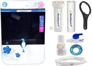 Muskpure I-Pure 10 L RO + UV + UF + TDS Control + Alkaline + UV in Tank Water Purifier