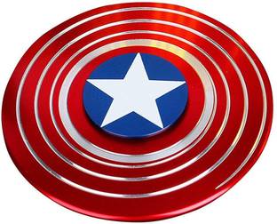 KARBD Captain America Fidget Ultra Speed Light Weight Metal Wind Spinner Toy