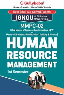 GullyBaba Self Help Books For IGNOU : MMPC-02 MBA - NEW HUMAN RESOURCE MANAGEMENT (BAG-New Sem System CBCS Syllabus) Course. (Chapter-Wise Ref Book With Prev. Year Solved Qn Papers) - English Medium - LATEST EDITION