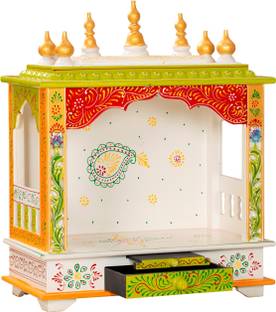 FurniGully Mandir Temple for Home Pooja, Arti Solid Wood Home Temple Solid Wood Home Temple Solid Wood Home Temple