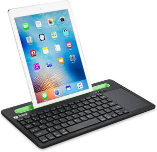 Zoook Fingerpad with Trackpad, Rechargeable battery (3 Devices Support) Bluetooth Standard Multi-device Keyboard Compatible with Desktop, Laptop, Tablet, iPad, Mac