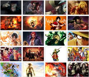 One Piece Photo Set | Anime Poster | HD Photos for Wall decor Photographic Paper