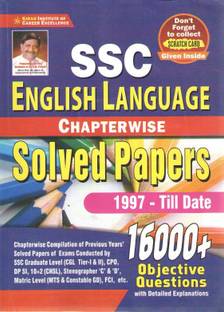 Kiran's Ssc English Language Chapterwise Solved Papers 1997-Till Date 16000+objective Questions