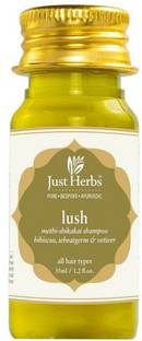 Just Herbs Lush Methi Shikakai Shampoo For Hair Volume, Strength & Bouncy Hair