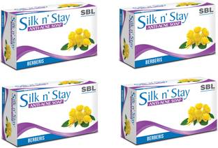 SBL SILK N STAY ANTI-ACNE ( BERBERIES) SOAP (PACK OF 4 )