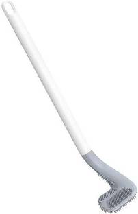 miup golf shape Long Handled Silicon Toilet Brush with Holder