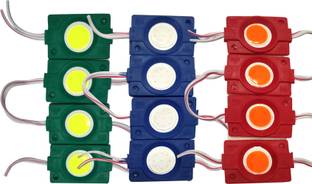 DvineAutoFashionZ Waterproof 12 Piece Waterproof LED Module Ultra Bright DC 12V Light Interior Light Car, Motorbike, Truck, Van LED (12 V, 55 W)