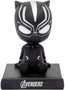 RVM Toys Black Panther Bobblehead Car Dashboard with Mobile Holder Action Toy Collectible