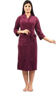 FeelBlue Purple Free Size Bath Robe