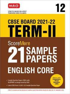 Class 12-Score More 21 Sample Papers Cbse Term 2- English Core