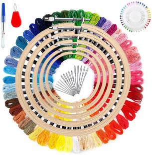 Royal Villa Embroidery Material Start Kit for Cross Stitch Hand Embroidery Beginner Supplies Embroidery Hoop