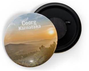 dhcrafts Multicolor Coorg (58mm) Fridge Magnet Pack of 1