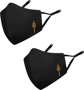 MASQ 4 Layer Protective, 100% Cotton Cloth Face Mask Combo for Men with Ear Loops Sabre_Combo_Large_02 Reusable, Washable Cloth Mask