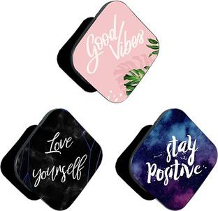 iCopertina PACK OF 3 Good Vibes Love Yourself And Stay Positive Mobile Holder