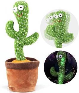 MOCK LEE Dancing Cactus Talking Toy, Cactus Plush Toy, Wriggle & Singing