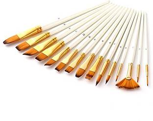Beauty Hub Decor Painting Brushes Professional Round Pointed Nylon Hair for Acrylic Oil Painting