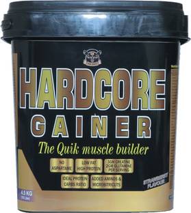 Gk King Series Hardcore Gainer For Fast Muscle Gain Inspired By USA (Strawberry 10Lbs) Weight Gainers/Mass Gainers